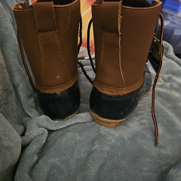 Western Chief Navy and Brown Water-Resistant Rain Boots - Picture 8 of 11